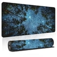 thumbnail image 1 of Large Extended Gaming Mouse Pad 31.5" x 11.8" - Non-Slip Starry Night Forest Desk Mat, Waterproof Keyboard Mousepad with Stitched Edges for Home Office & Gamer Setup., 1 of 7