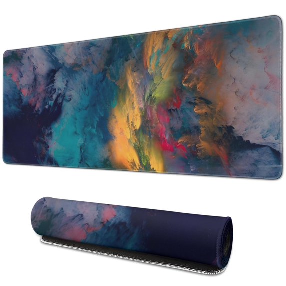 Large Extended Gaming Mouse Pad: Big Computer Mousepad (31.5x11.8in) - Perfect for Home Office Gaming Work - Enhance Precision and Comfort