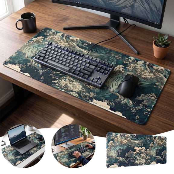 Large Extended Pad With Keyboard Mat Desk Pad For Work And Study Comfort
