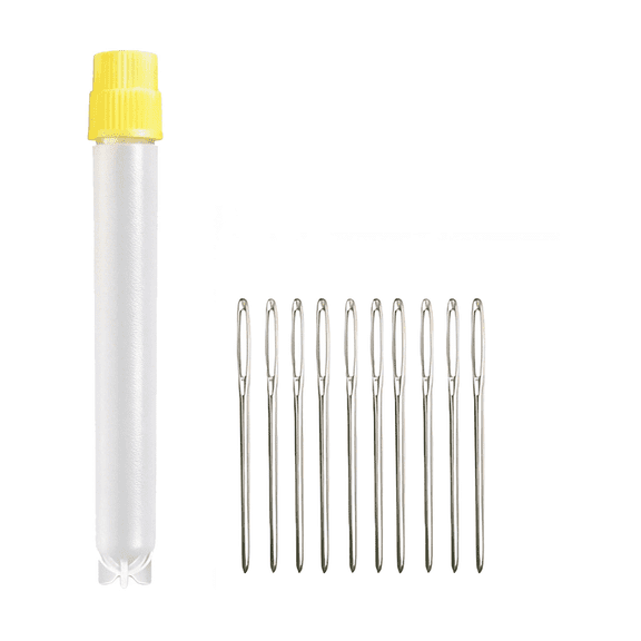 Large Eye Blunt Sewing Needles, 2.05 inch Sewing Blunt Needles Darning Needles for Knitting, Crochet, Sewing & Embroidery