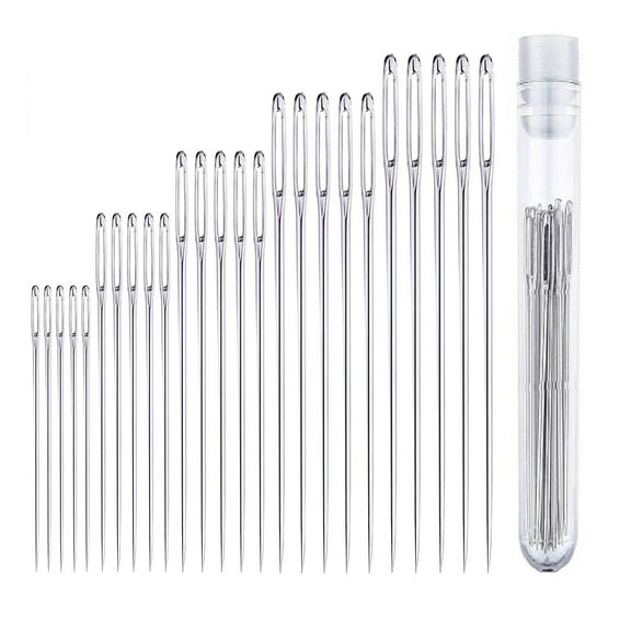Large Eye Blunt Sewing Needles - 20 Pcs Tapestry Stainless Steel Knitting Needles Size 16, 18, 20, 22 for Crochet and Other Projects