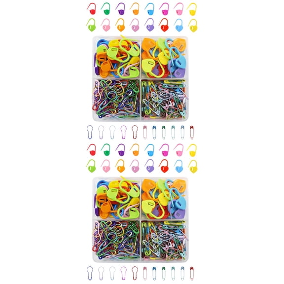 Large Eye Sewing  Needles Calabash Stitch Markers Crochet Hook Metallic Metalic Colorful Maker Stick for Big Eyes
