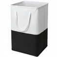 thumbnail image 1 of Large Fabric Laundry Basket Collapsible Dirty Clothes Hamper with Handles for Bathroom Bedroom and Closet Storage Black, 1 of 3