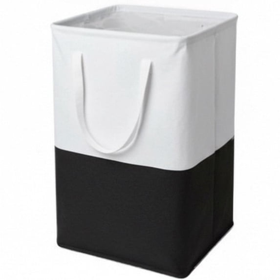Large Fabric Laundry Basket Collapsible Dirty Clothes Hamper with Handles for Bathroom Bedroom and Closet Storage Black