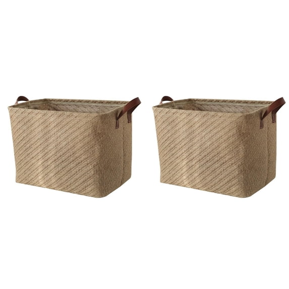 Large Fabric Storage Baskets For Organizing Closet Storage Foldable Storage Baskets For Shelf Canvas Storage Decorative Basket With Handles