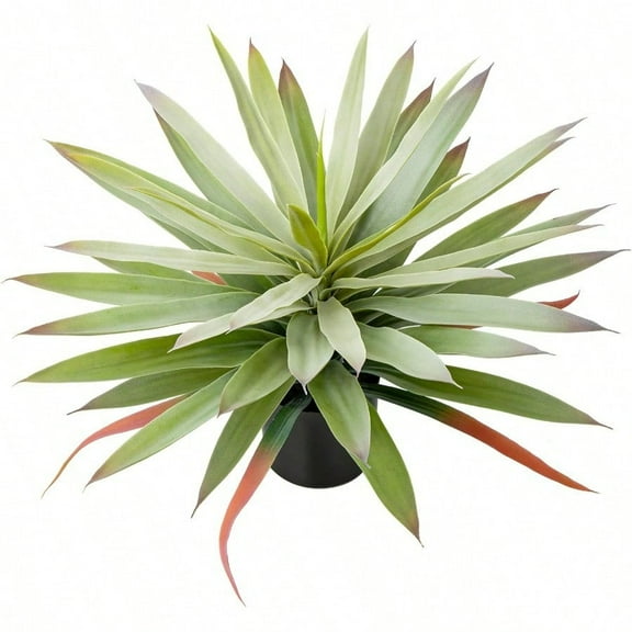 Large Fake Agave Plant 17.3 Inch Artificial Yucca Potted Plants Outdoor Faux Agave Plants For Home Office Room Garden Front Porch Balcony Decor Green