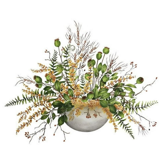 Large Fall Floral Arrangement Wall Stencil - DEE608 by DeeSigns