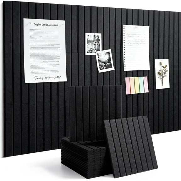 Large Felt Bulletin Board Cork Board Alternative with Safe Removable Adhesive Tabs, Wall Bulletin Board