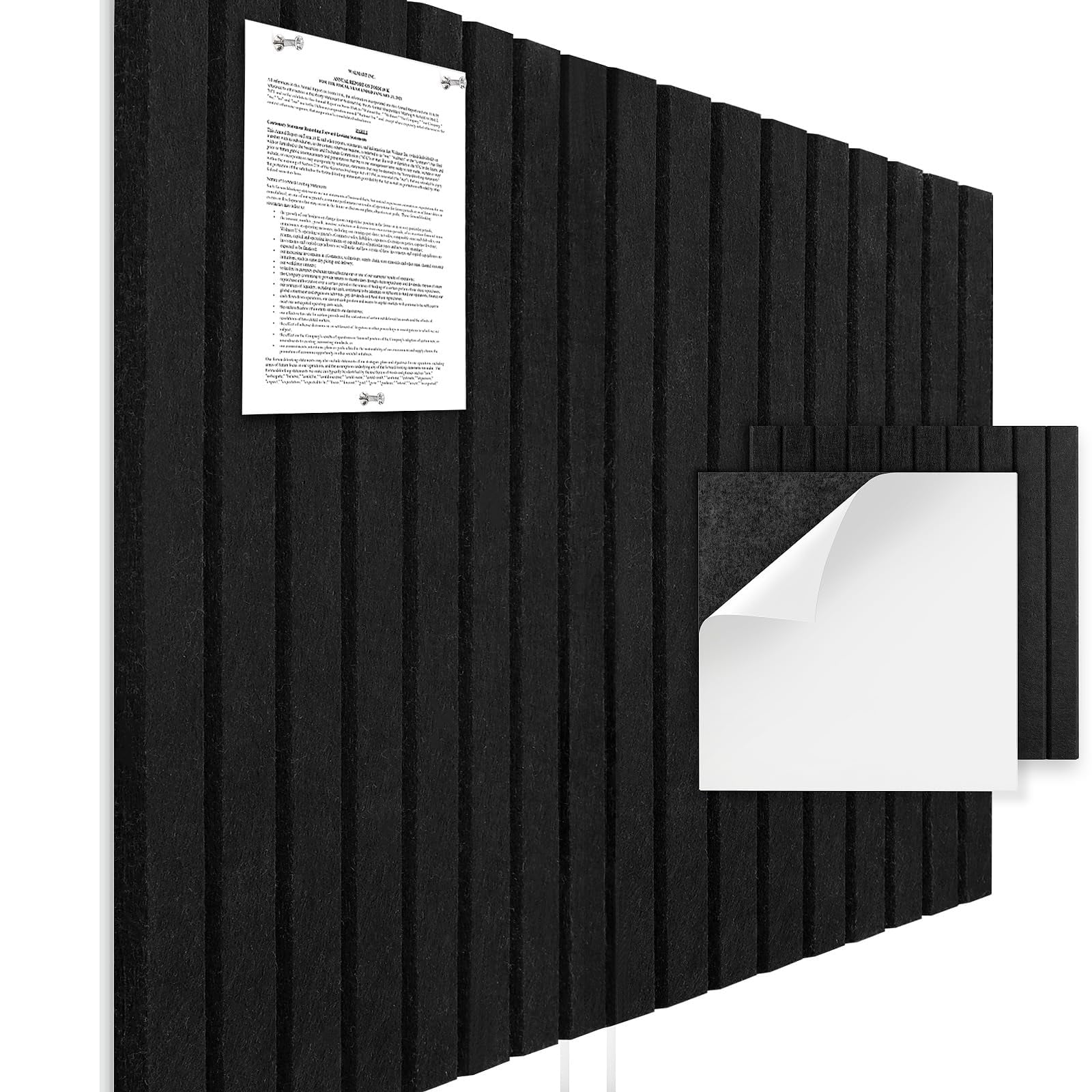 Filz-Pinnwand-Fliesen – 12 Stück, 30x30 Cm, Mit Klebeband, Alternative Zu Kork