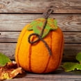 thumbnail image 1 of Large Felt Fall Decor Pumpkin, 1 of 4