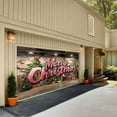 thumbnail image 1 of Large Festive Christmas Background Banner for Holiday Party Photography and Garage Door Decorations 7 by 16 Feet, 1 of 3