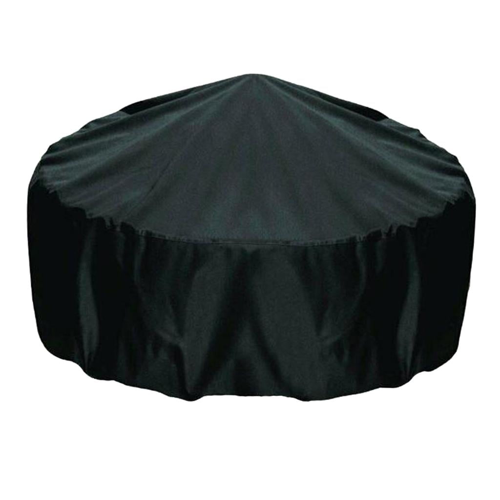 Large Fire Cover, Water, Wind, -, Heavy Duty Oxford Fabric Outdoor Garden Patio Heater Cover, Round (77x58cm) - Black