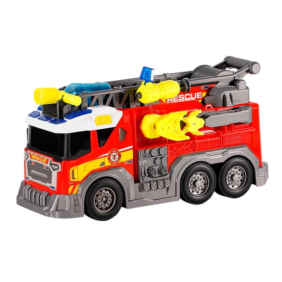 Large Fire Trucks Toys for Toddlers, Kids Toys for 3 4 5 6 7 8 Years Old Boys, Fire Truck Toy for Kids with Ladder, Lights, Sounds & Water Shooting, Christmas Birthday Gifts for Boys & Girls