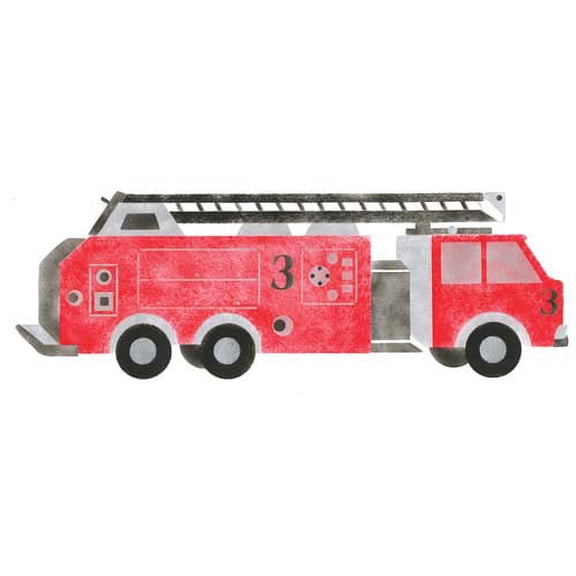 Large Firetruck Wall Stencil SKU #3306 by Designer Stencils