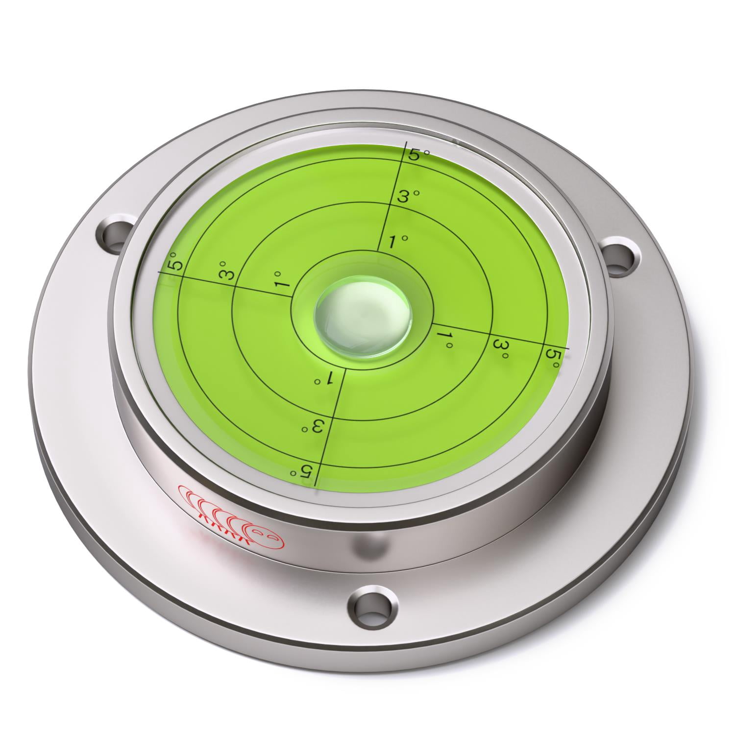 Large Flanged Metal, Circular Angle Spirit Bubble, Degree Level (Green ...