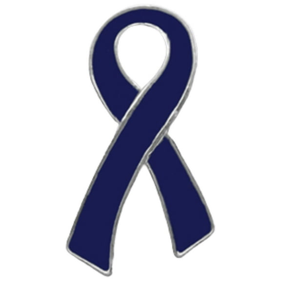 Large Flat Dark Blue Ribbon Pins