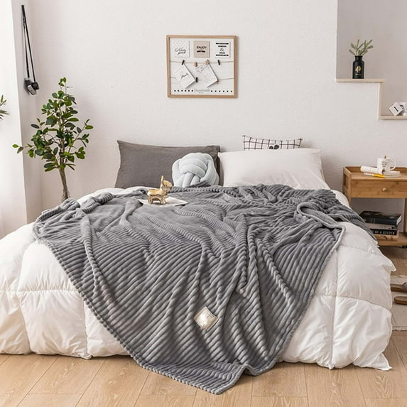 Large Fleece Blanket,Cooling Ice Blanket For Night Sweats,Breathable Summer Blanket For Hot Sleepers,Lightweight Nap Blanket For Adults,Sofa Bed Office Travel Blanket,Washable