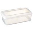 Large FlipTop, Stackable Small Storage Bin with Hinging Lid, Plastic