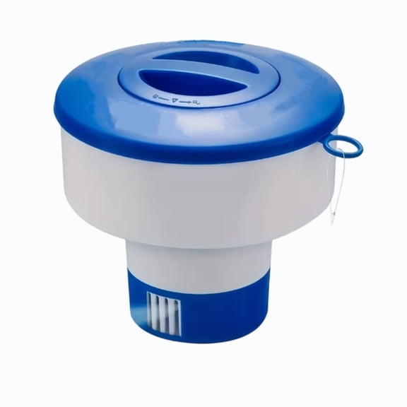Large Floating Pool Chemical Dispenser with Locking Lid for Chlorine Tablets – Durable Plastic for Pool, Spa & Pond Maintenance