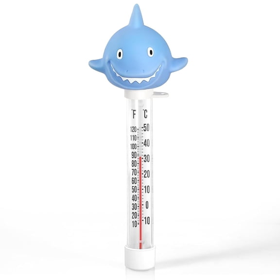 Large Floating Pool Thermometer Shatter Resistant, Accurate Water Temperature Gauge with Lanyard for Pool, Spa, Hot Tub, Ice Bath & All Water Features