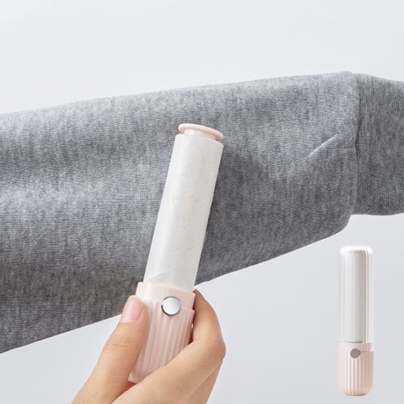 Large Floor Lint Roller - Extra Long Handle Pet Hair Sticker Roller for Carpet, Rug & Sofa - Reusable Adhesive Roller - Lightweight Ergonomic Design