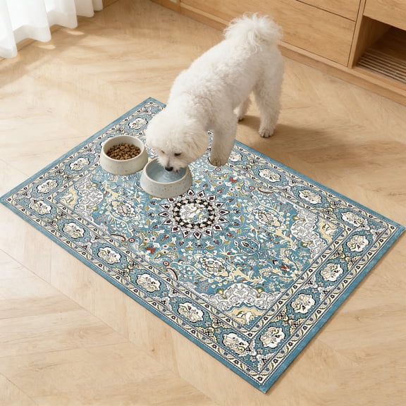 Large Floor Mat Washable Pet Pads for Dogs Cats, Waterproof Reusable Multi-Layer, Soft Breathable Non-Slip, Machine Washable, for Small to Large Dogs, Useuful Soft Area Rug, 20x32 Inch