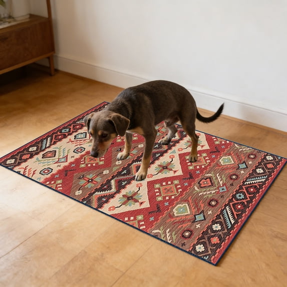 Large Floor Mat Washable Pet Pads for Dogs Cats, Waterproof Reusable Multi-Layer, Soft Breathable Non-Slip, Machine Washable, for Small to Large Dogs, Useuful Soft Area Rug, 20x32 Inch