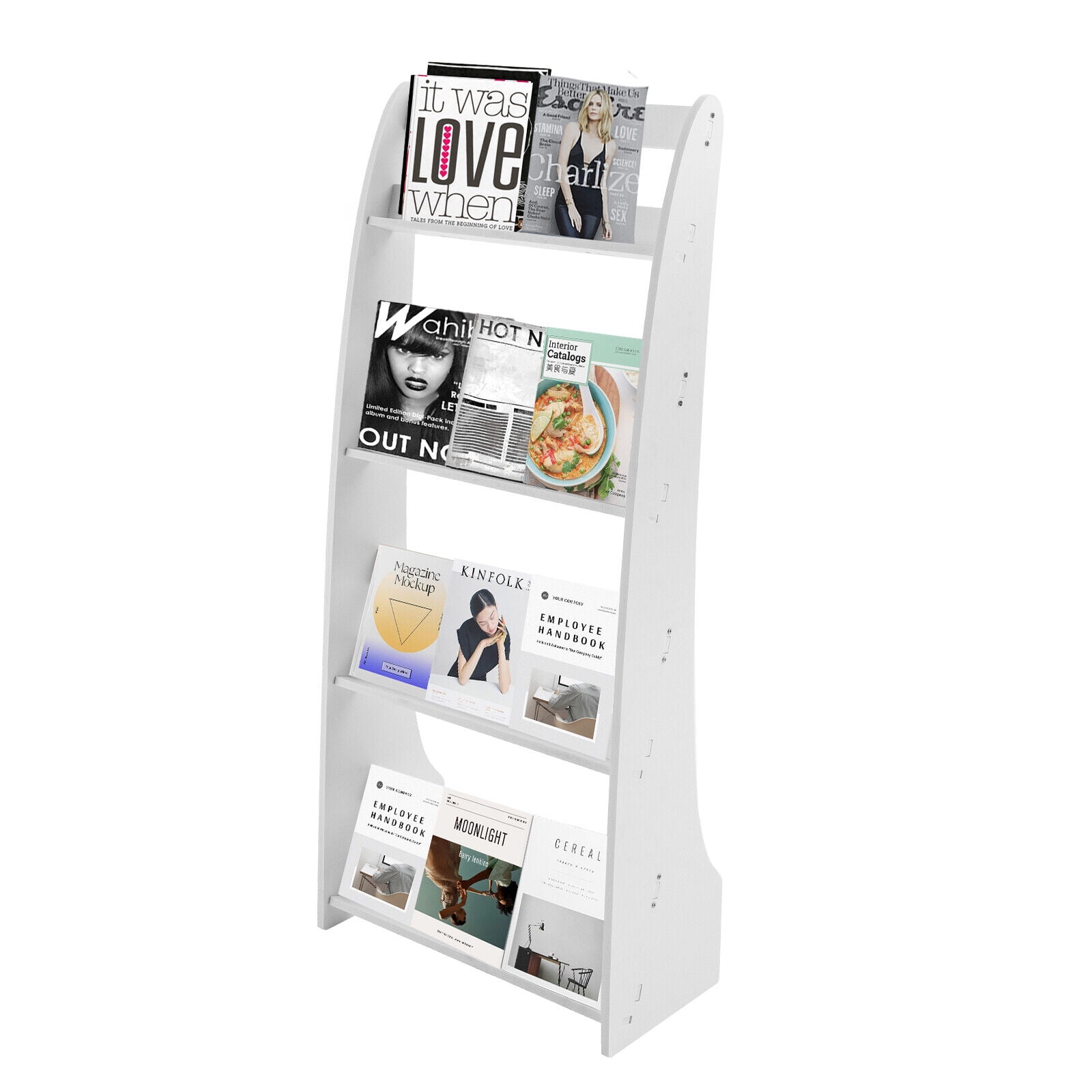 Large FloorStanding Book Rack Display Rack 4Tier Magazine Rack