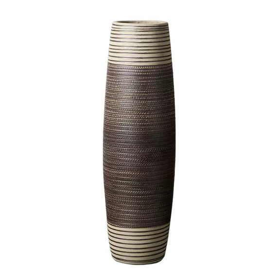 Large Floor Vase Dried Flowers Decorative Living Room Corridor Flower Arrangement Ceramic Ornaments Simple