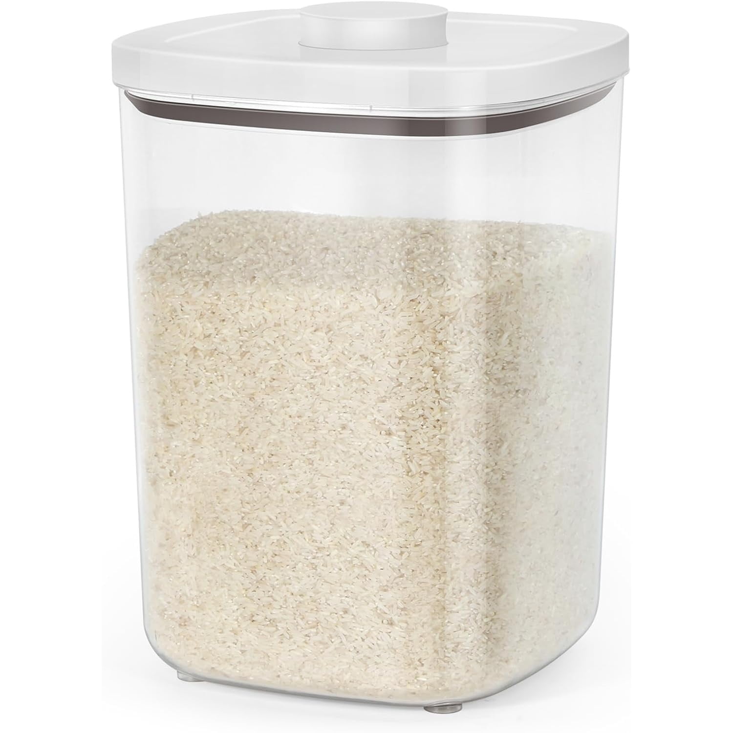Large Flour Storage Container 10.56 Qt, 20 Lbs Rice Container with Pop ...
