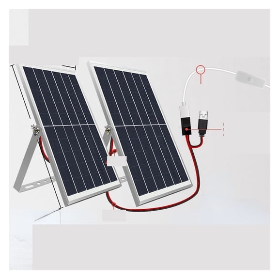 Large Flow Solar Water Pump Aquarium Fish Pump Rockery Waterfall Fountain Submersible Hydroponics Water Cycle Pool Pump Filter - USB5V20W SOLAR PLATE_T