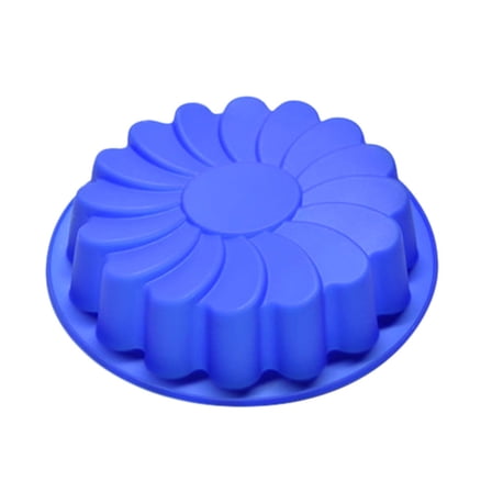 Large Flower Cake Mould, Cake Silicone Baking Molds, Non-Stick Fluted Tube Pans for Cake Chocolate Jello Candy