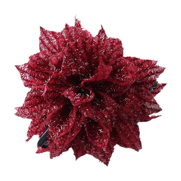 Large Flower Hair Clip For Women Nonslip Fabric Hairpin For Ponytail Bun Updos Styling Accessories Everyday Use