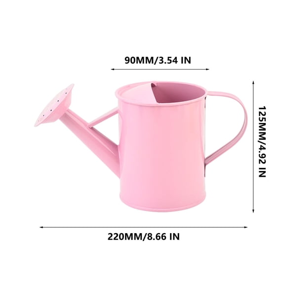 Large Flower Pots Watering Kettle 600Ml with Long Spout, Wrought Iron Planting Tool for Garden Tool Storage