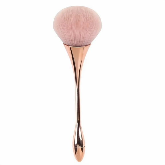 Large Fluffy Makeup Brushes Soft Loose Powder Brush for Coverage Loose Blending Buffing Blushing Foundation, Bonlting Soft Hair Cosmetic Brush (Rose Gold)