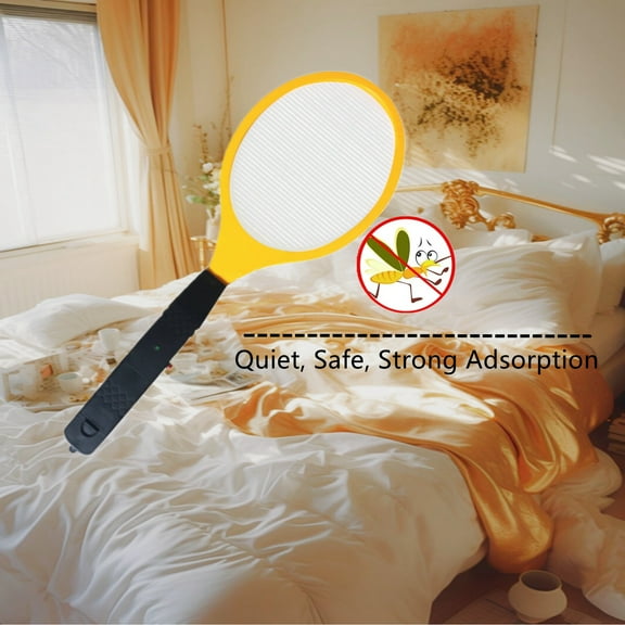 Large Fly Swatter for Indoor And Outdoor, Electric Mosquito Zapper with Charging, Lightweight 160g Plastic Bug Killer, Safe for Kids, 16.5 Inch Insect Repellent Tool