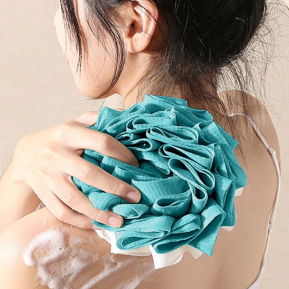 Large Foaming Shower Loofah Bath Sponge Ball with Soft Exfoliating Mesh for Body Cleansing