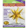 thumbnail image 1 of Large Foil 12 Point Star Balloon, 27 in, Gold, 1ct, 1 of 7