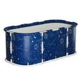 thumbnail image 1 of Large Foldable Adult Bathtub Portable Soaking Tub, 120cm Nylon Cloth Spa Bath with Reinforced Bracket for Home & Outdoor Use, Relaxing Soak and Ice Bath Therapy Solution., 1 of 8