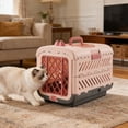 thumbnail image 1 of Large Foldable Pet Carrier - Travel Crate for Cats Dogs, Portable Collapsible Kennel with Top Opening, Car Seat Belt Loops, 20x13x6 Inch, Easy to Store, 1 of 6
