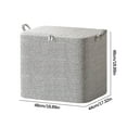 thumbnail image 1 of Large Foldable Storage Box With Lid, Space-Saving Fabric Collapsible Organizer Bin For Under-Bed And Closet Storage 110L, 1 of 2