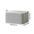 thumbnail image 1 of Large Foldable Storage Box With Lid, Space-Saving Fabric Collapsible Organizer Bin For Under-Bed And Closet Storage 30L, 1 of 2