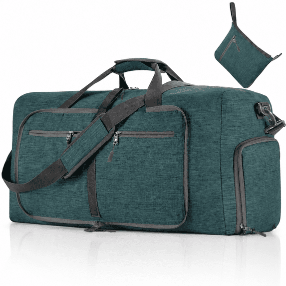 Large Foldable Travel Duffel Bag 65L/85L/115L, Water-Resistant Weekender Bag