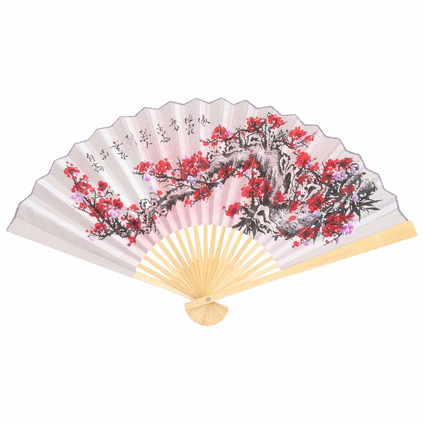 Large Folding Fan Vintage Folding Fan Wall Hanging Pendant Photography Prop Hallway Decoration