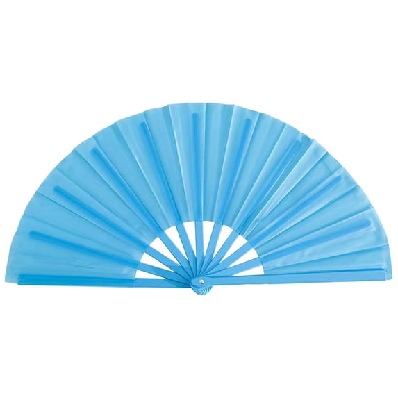 Large Folding Fans Rave Hand Clap Fan Folding Dance Wedding Party Lace Silk Folding Hand Color Fan