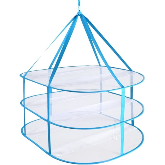 Large Folding Laundry Drying Rack, Clothes Drying Rack, Portable Sweater Drying Rack, Mesh Hanging air Dryer, Lay fold Flat Dry Hanger for Indoor Outdoor, Delicates, Towel, Socks,Swimsuit