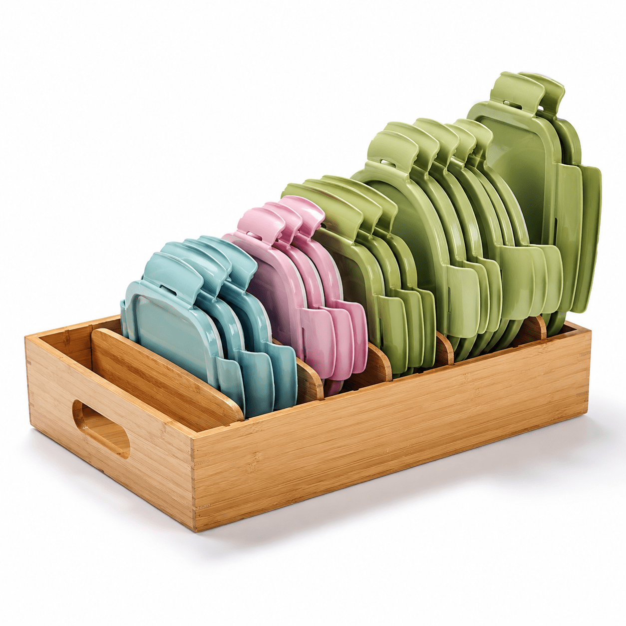 Container For Cabinet Large Food Container Lid Organizer For Kitchen Cabinet Storage ...