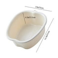 Large Foot Bath Bowl, Thick Solid Foot Basin For Pedicure, Detox And