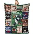 thumbnail image 1 of Large Football Blanket 50"x60", Football Gifts for Boys Football Lovers, Football Party Decorations Gifts, Football Gift Blankets, Sport Gifts for Football Fan on Birthday, 1 of 5