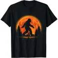 thumbnail image 1 of Large Footprint In Forest Sunset Graphic For Men Women Tee Unisex T-Shirt up to Size 5XL, 1 of 2